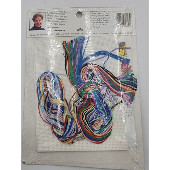 Designs for the Needle Cross Stich Lot of 4 Bears Mice Cat Fabric Boxes Bookmark - Picture 7 of 14